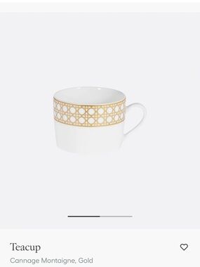 Dior Cannage Montaigne Teacup and Saucer Set
🔍